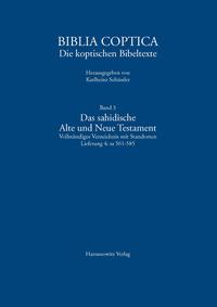Vorderes Coverbild Das sahidische Alte und Neue Testament. Vollständiges Verzeichnis mit Standorten