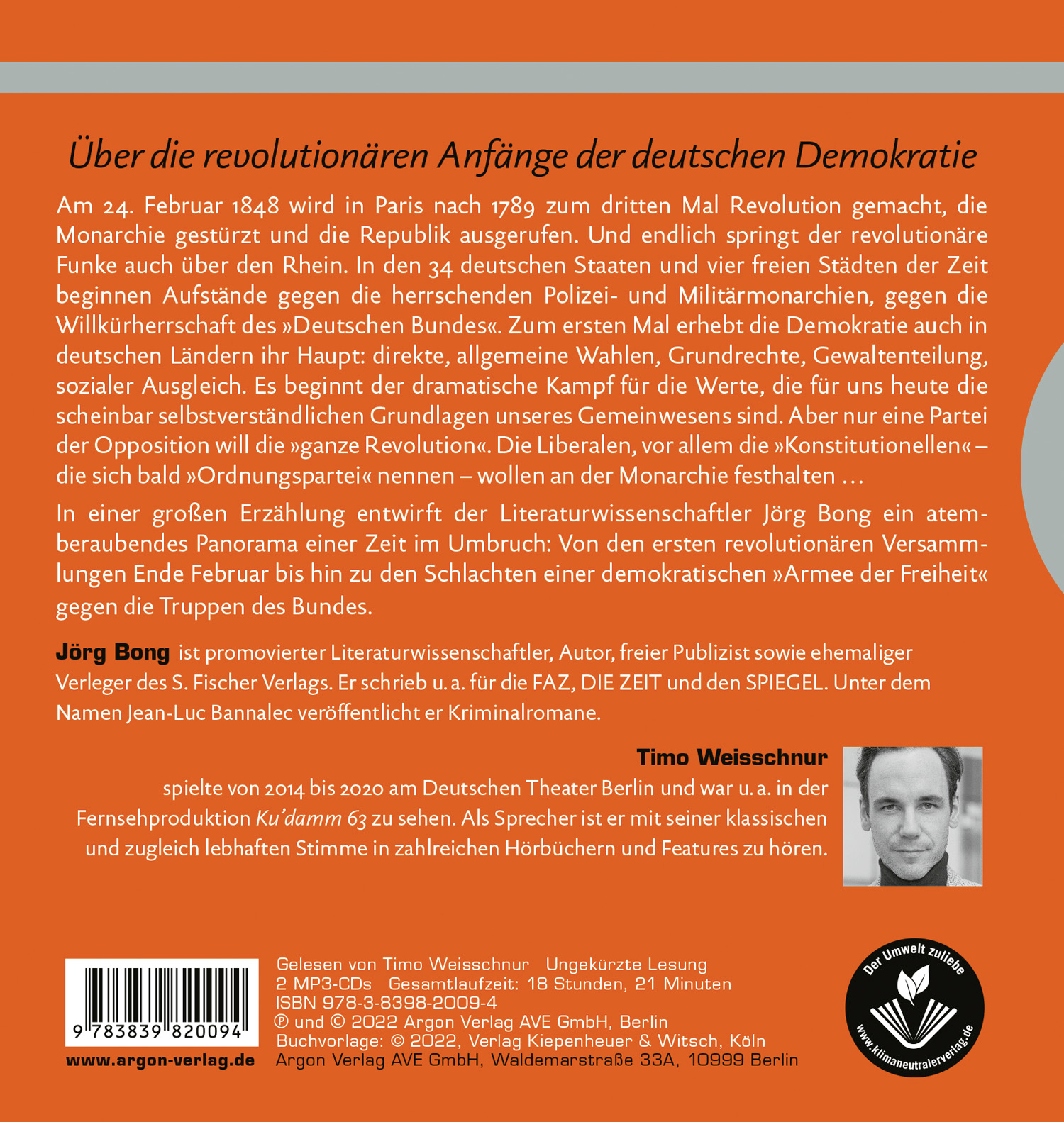 Rückseitencover Die Flamme der Freiheit