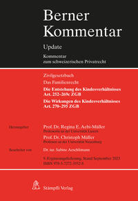 Vorderes Coverbild Kindesrecht, Art. 252-295 ZGB, 9. Ergänzungslieferung