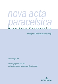Vorderes Coverbild Nova Acta Paracelsica 29/2021