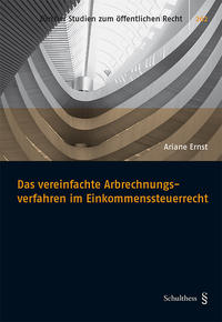Vorderes Coverbild Das vereinfachte Abrechnungsverfahren im Einkommenssteuerrecht
