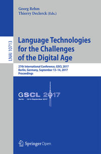 Vorderes Coverbild Language Technologies for the Challenges of the Digital Age