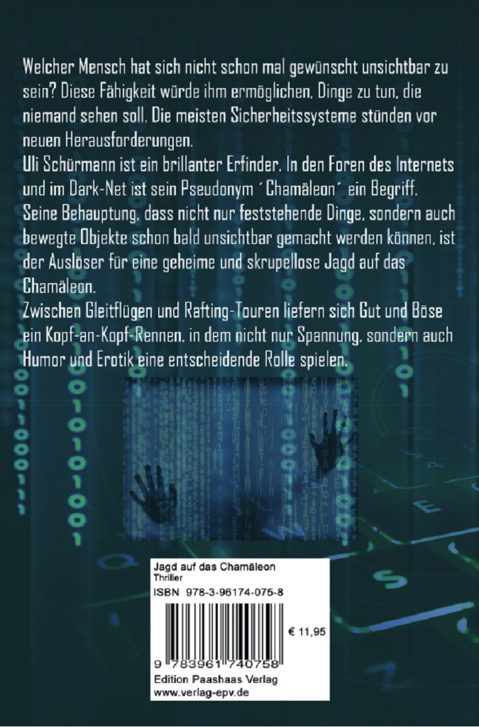 Rückseitencover Jagd auf das Chamäleon