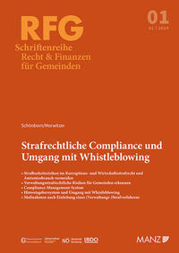 Vorderes Coverbild Strafrechtliche Compliance und Umgang mit Whistleblowing