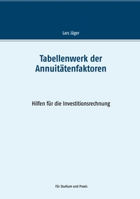 Vorderes Coverbild Tabellenwerk der Annuitätenfaktoren