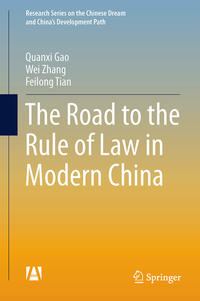 Vorderes Coverbild The Road to the Rule of Law in Modern China