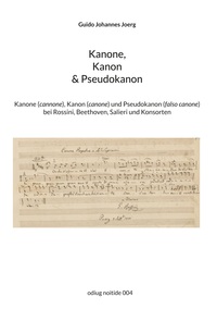 Vorderes Coverbild Kanone, Kanon & Pseudokanon