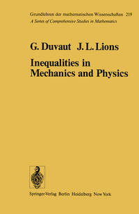 Vorderes Coverbild Inequalities in Mechanics and Physics