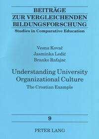 Vorderes Coverbild Understanding University Organizational Culture