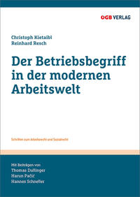 Vorderes Coverbild Der Betriebsbegriff in der modernen Arbeitswelt