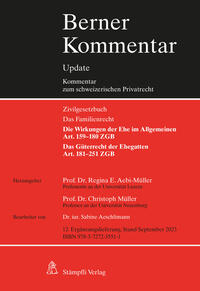 Vorderes Coverbild Eherecht, Art. 159–251 ZGB, 12. Ergänzungslieferung