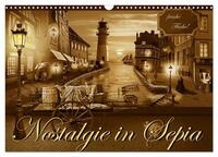 Vorderes Coverbild Nostalgie in Sepia (Wandkalender 2025 DIN A3 quer), CALVENDO Monatskalender