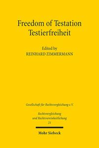 Vorderes Coverbild Freedom of Testation / Testierfreiheit