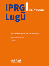 Vorderes Coverbild IPRG/LugÜ plus Verweise