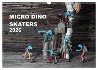 Vorderes Coverbild Micro Dino Skaters 2026 (Wandkalender 2026 DIN A3 quer), CALVENDO Monatskalender