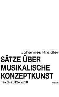 Vorderes Coverbild Sätze über musikalische Konzeptkunst