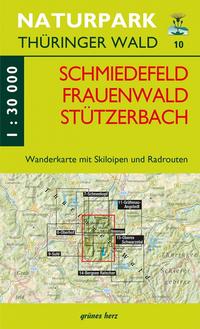 Vorderes Coverbild Wanderkarte Schmiedefeld/Frauenwald/Stützerbach
