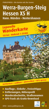 Vorderes Coverbild Werra-Burgen-Steig Hessen X5 H, Hann. Münden - Nentershausen