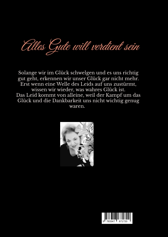 Rückseitencover Alles Gute will verdient sein
