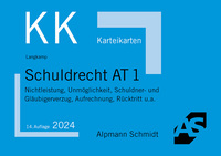 Vorderes Coverbild Karteikarten Schuldrecht AT 1