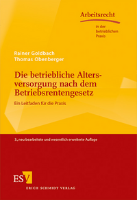 Vorderes Coverbild Die betriebliche Altersversorgung nach dem Betriebsrentengesetz