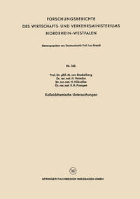 Vorderes Coverbild Kolloidchemische Untersuchungen