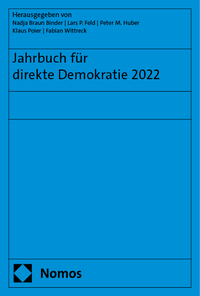 Vorderes Coverbild Jahrbuch für direkte Demokratie 2022