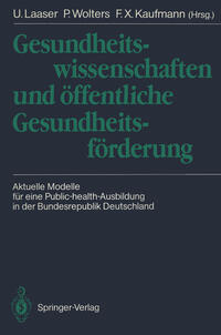 Vorderes Coverbild Gesundheitswissenschaften und öffentliche Gesundheitsförderung