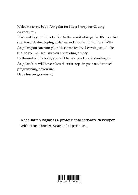 Rückseitencover Angular for Kids