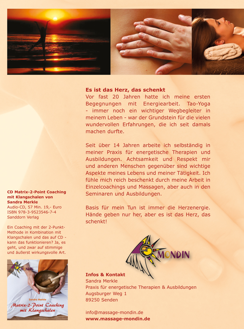 Beispielinhalt (Bild) Transformations-Massage nach Sandra Merkle