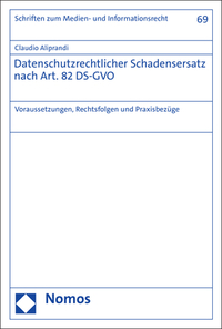 Vorderes Coverbild Datenschutzrechtlicher Schadensersatz nach Art. 82 DS-GVO