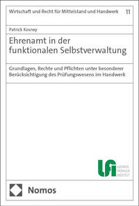 Vorderes Coverbild Ehrenamt in der funktionalen Selbstverwaltung