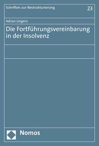 Vorderes Coverbild Die Fortführungsvereinbarung in der Insolvenz