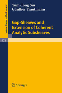 Vorderes Coverbild Gap-Sheaves and Extension of Coherent Analytic Subsheaves