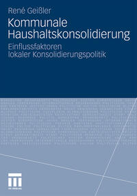 Vorderes Coverbild Kommunale Haushaltskonsolidierung