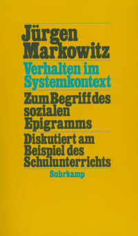 Vorderes Coverbild Verhalten im Systemkontext