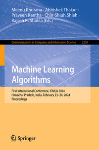 Vorderes Coverbild Machine Learning Algorithms