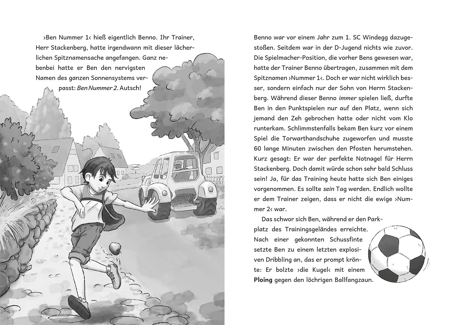 Beispielinhalt (Bild) Die Zauberkicker, 1, Anpfiff!
