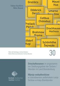 Vorderes Coverbild Ortschaftsnamen im angestammten Siedlungsgebiet der Sorben/Wenden im Land Brandenburg