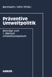 Vorderes Coverbild Präventive Umweltpolitik