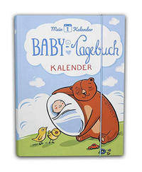 Vorderes Coverbild Baby Tagebuch für's erste Lebensjahr (blau)