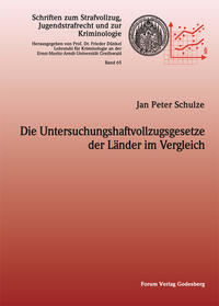Vorderes Coverbild Die Untersuchungshaftvollzugsgesetze der Länder im Vergleich