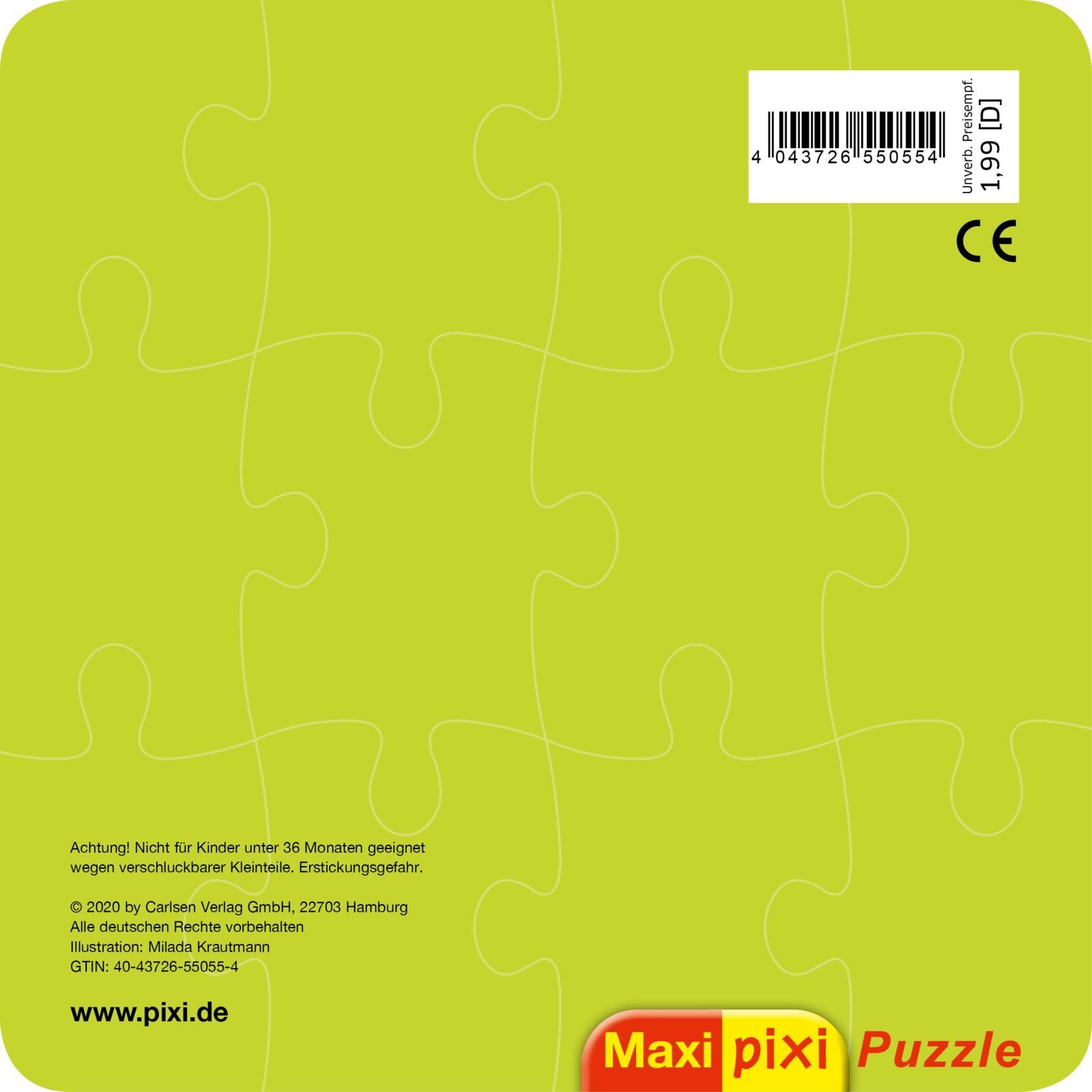 Rückseitencover Maxi Pixi: Maxi-Pixi-Puzzle: Ponys