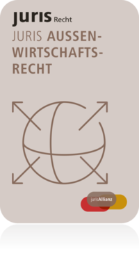 Vorderes Coverbild juris Außenwirtschaftsrecht