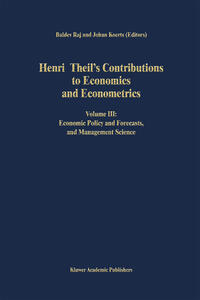 Vorderes Coverbild Henri Theil’s Contributions to Economics and Econometrics