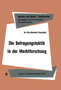 Vorderes Coverbild Die Befragungstaktik in der Marktforschung