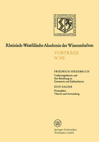Vorderes Coverbild Codierungstheorie und ihre Beziehung zu Geometrie und Zahlentheorie. Primzahlen: Theorie und Anwendung