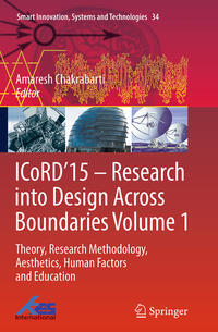 Vorderes Coverbild ICoRD’15 – Research into Design Across Boundaries Volume 1