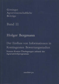 Vorderes Coverbild Der Einfluss von Informationen in Kontingenten Bewertungsstudien