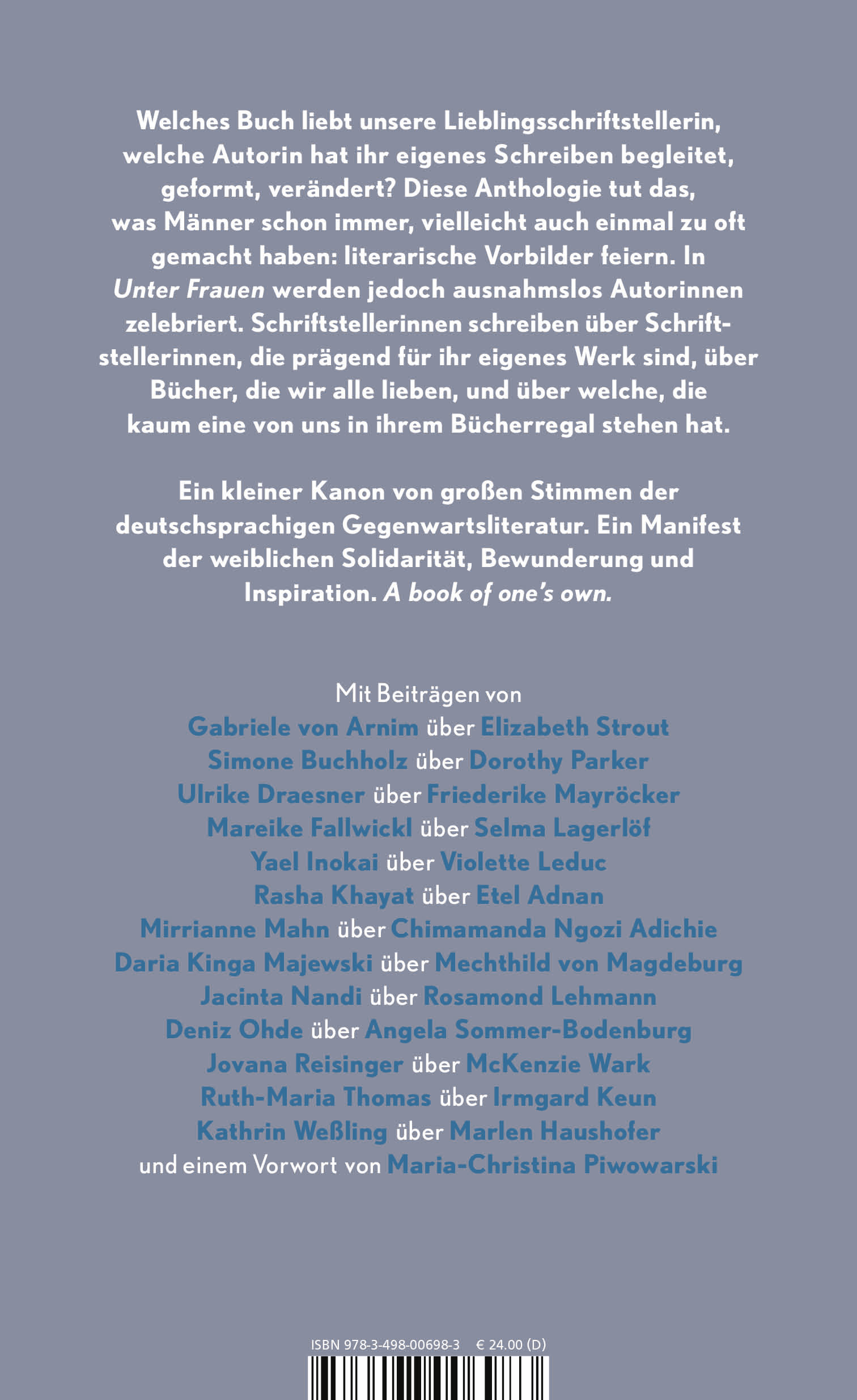 Rückseitencover Unter Frauen